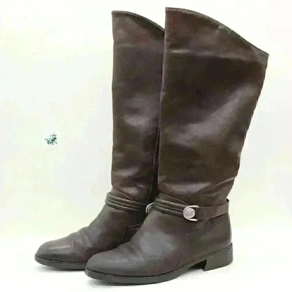 Santana Canada Women's Brown Leather Riding Boots Size US 9 - Picture 1 of 11